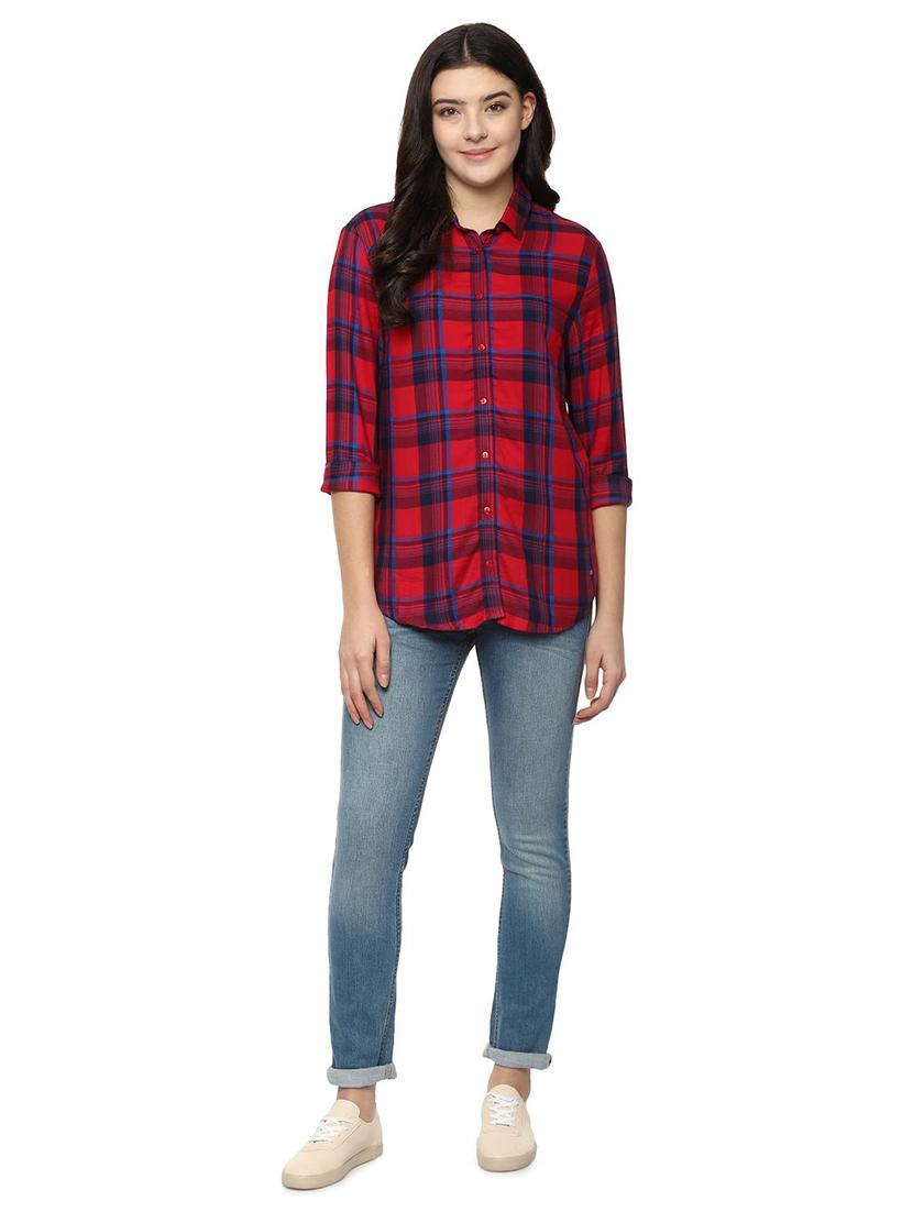 roll up sleeved plaid shirt - 16493787 - Zoom Image - 3