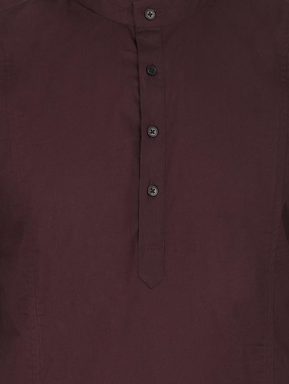 red solid short kurta - 16494348 - Zoom Image - 5
