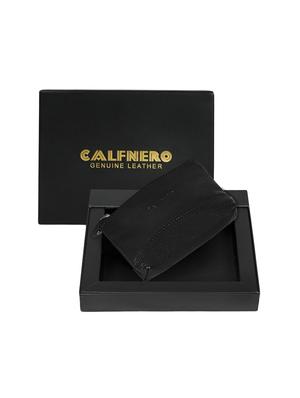 black leather regular pouch - 16494453 - Standard Image - 5