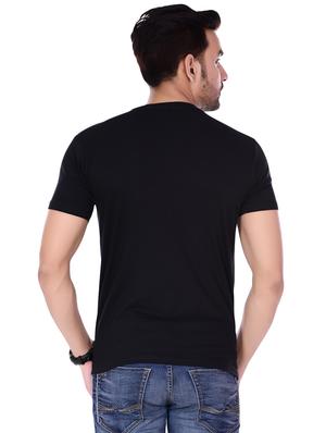 black typographic front print t-shirt - 16494527 - Standard Image - 2