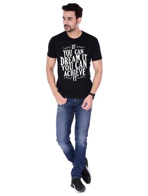 black typographic front print t-shirt - 16494527 - Standard Image - 3