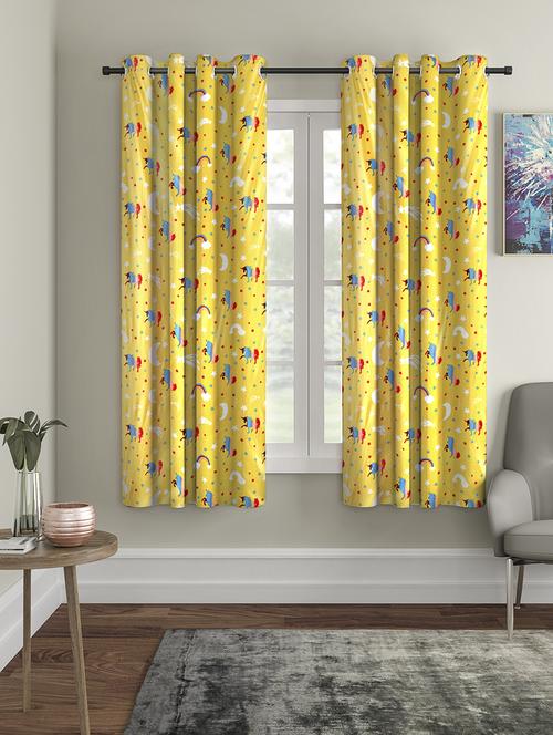 glow in dark room window curtain set of 2 - 16494922 - Standard Image - 1