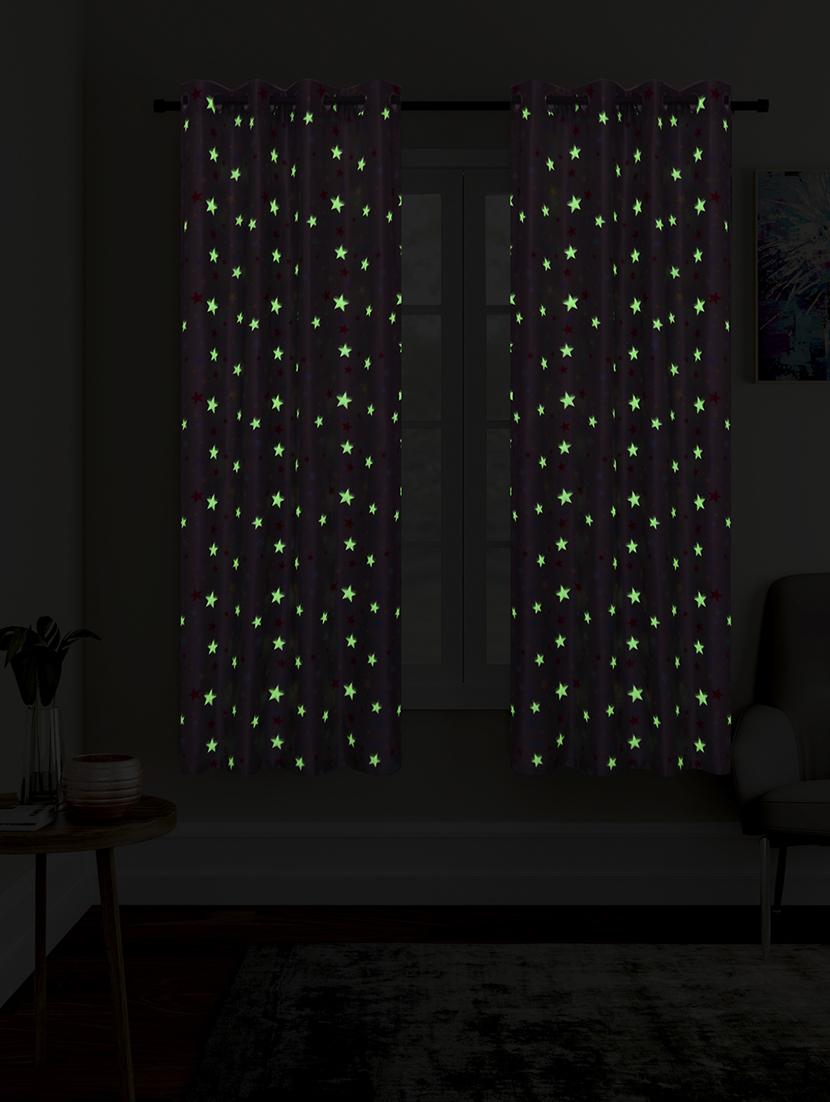 glow in dark room window curtain set of 2 - 16494931 - Zoom Image - 2