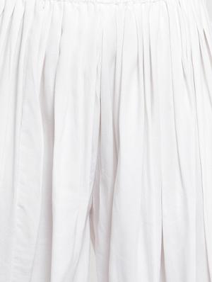 white rayon dhoti salwar salwars - 16494992 - Standard Image - 5