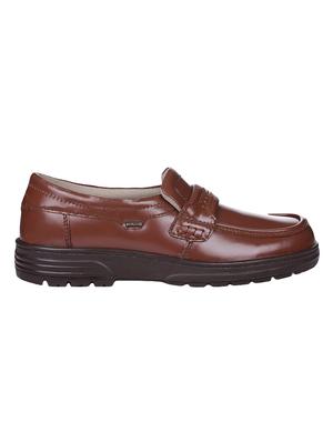 liberty brown leatherette slip ons - 16495049 - Standard Image - 2