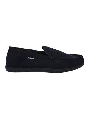 liberty black canvas slip on loafers - 16495081 - Standard Image - 2