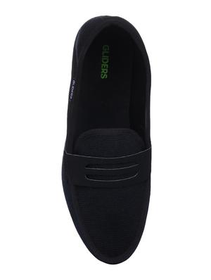 liberty black canvas slip on loafers - 16495081 - Standard Image - 4