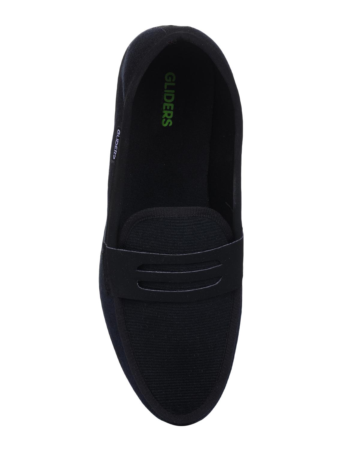 liberty black canvas slip on loafers - 16495081 - Zoom Image - 4