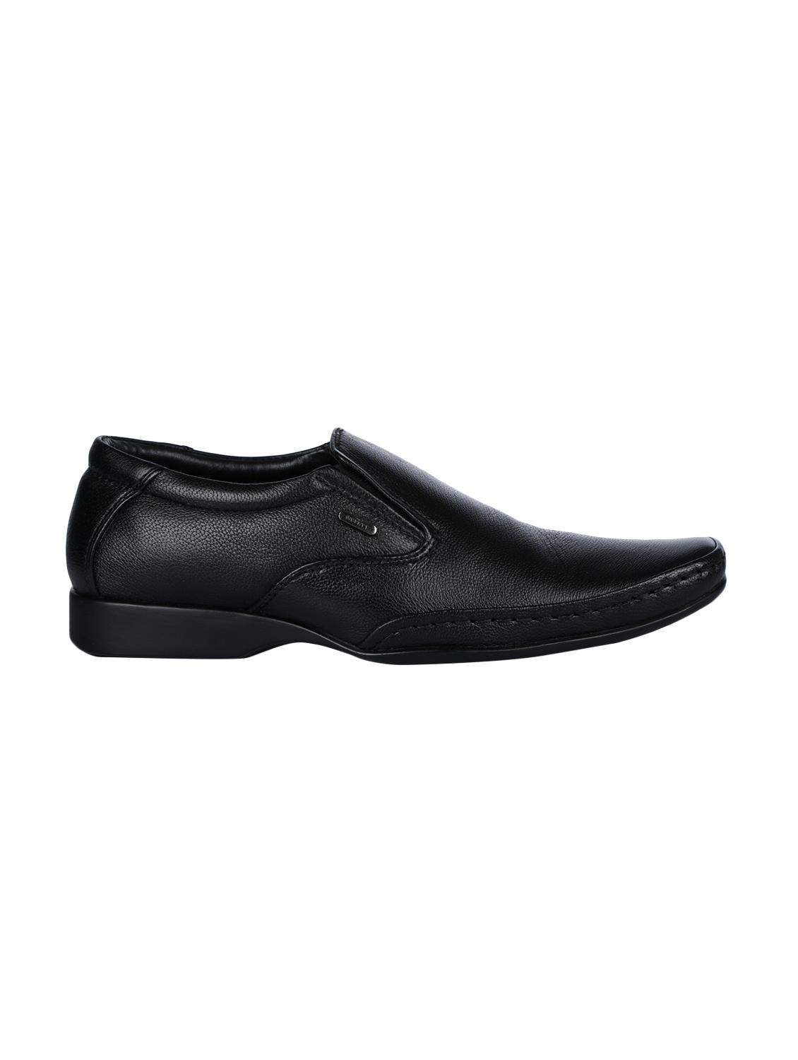 liberty black leather slip ons - 16495085 - Zoom Image - 2