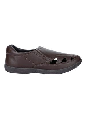 liberty brown leather slip on sandals - 16495102 - Standard Image - 2