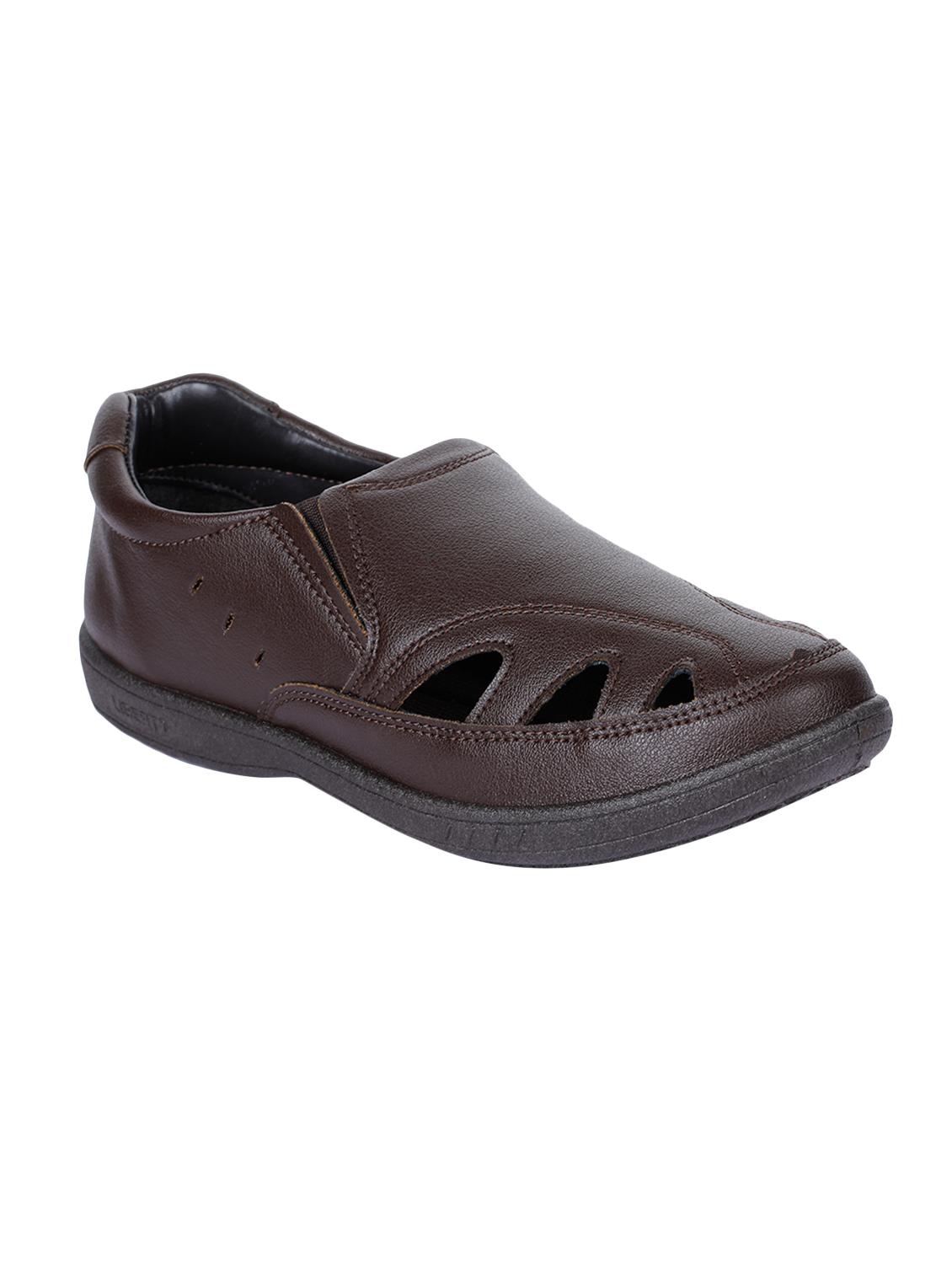 liberty brown leather slip on sandals - 16495102 - Zoom Image - 1