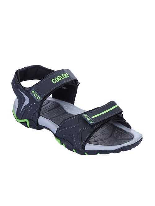 liberty grey leather back strap floaters - 16495153 - Standard Image - 1