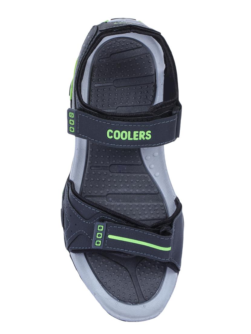 liberty grey leather back strap floaters - 16495153 - Zoom Image - 4