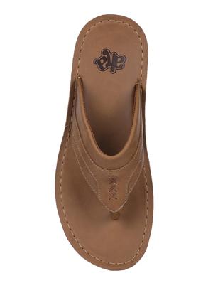 liberty tan leather toe separator slippers - 16495162 - Standard Image - 3