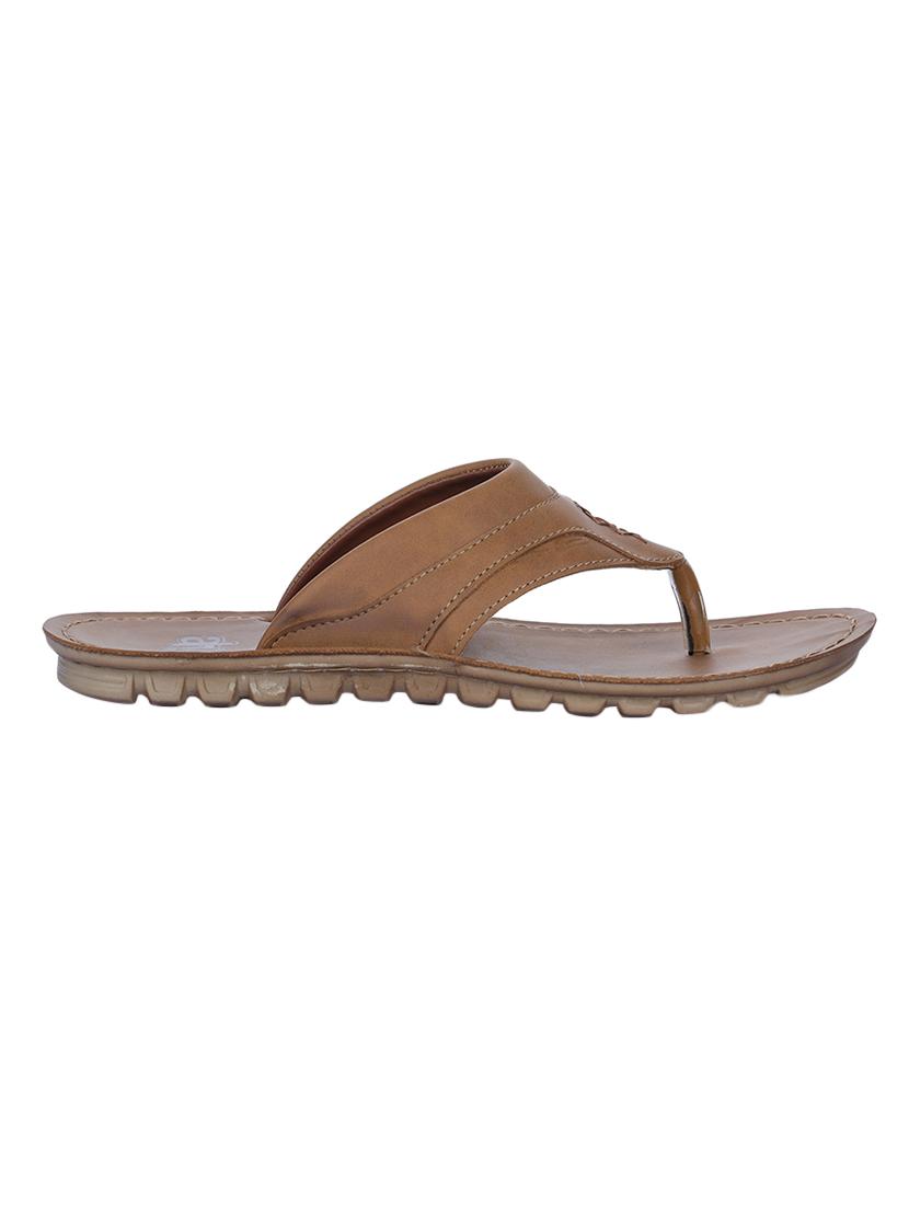 liberty tan leather toe separator slippers - 16495162 - Zoom Image - 2