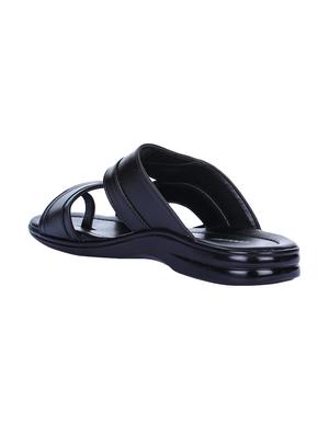 liberty black leather slip on sandals - 16495232 - Standard Image - 3