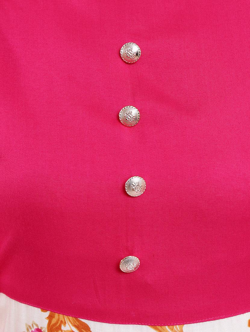 floral high-low kurta - 16495300 - Zoom Image - 4