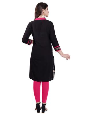 printed straight kurta - 16495309 - Standard Image - 3