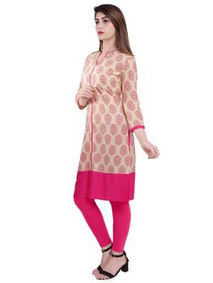 printed straight kurta - 16495318 - Standard Image - 2