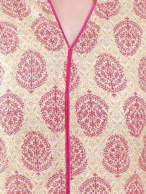 printed straight kurta - 16495318 - Standard Image - 4