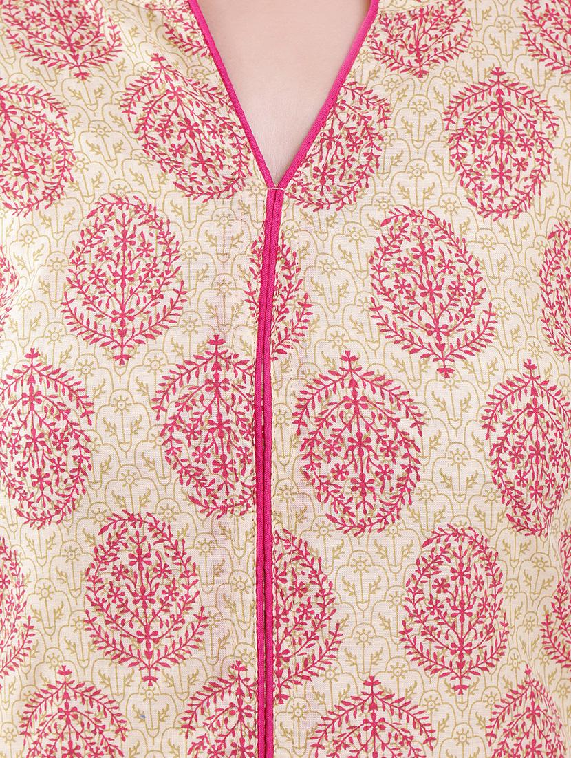 printed straight kurta - 16495318 - Zoom Image - 4