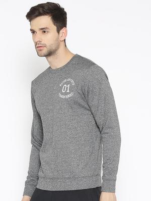 grey solid sweatshirt - 16495510 - Standard Image - 2