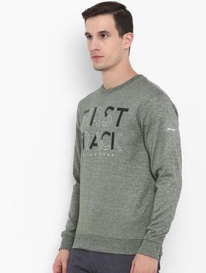 green chest print sweatshirt - 16495517 - Standard Image - 2