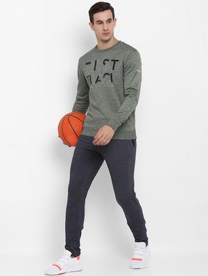 green chest print sweatshirt - 16495517 - Standard Image - 4