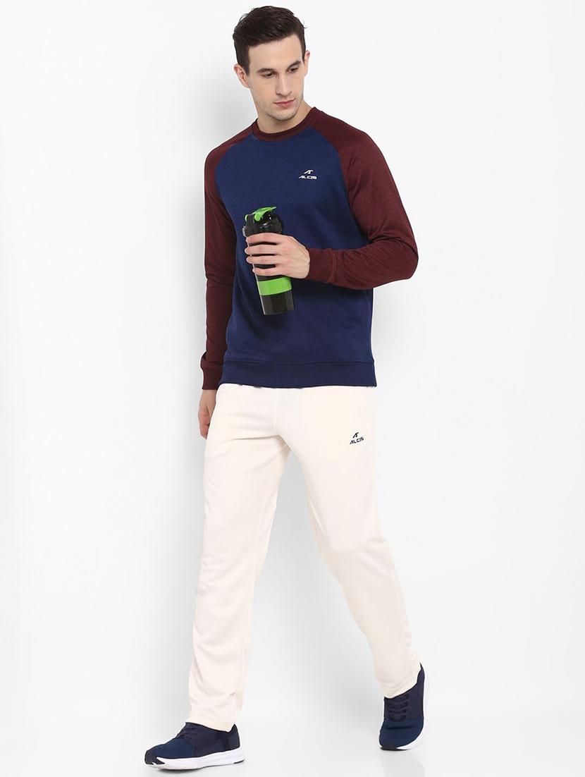 dark blue color block raglan sweatshirt - 16495518 - Zoom Image - 4