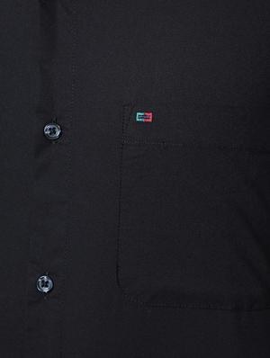black solid casual shirt - 16495991 - Standard Image - 5