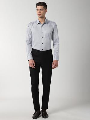 blue printed formal shirt - 16496308 - Standard Image - 4