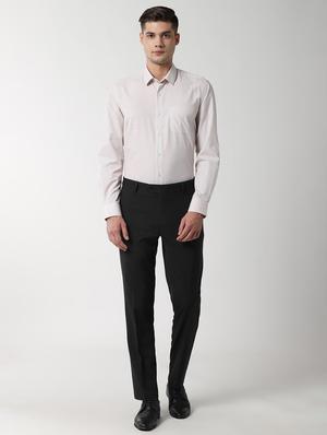 pink self design formal shirt - 16496318 - Standard Image - 4
