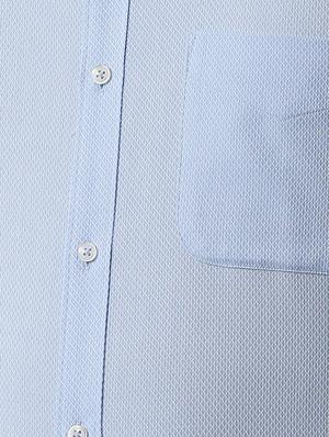 blue self design formal shirt - 16496365 - Standard Image - 5