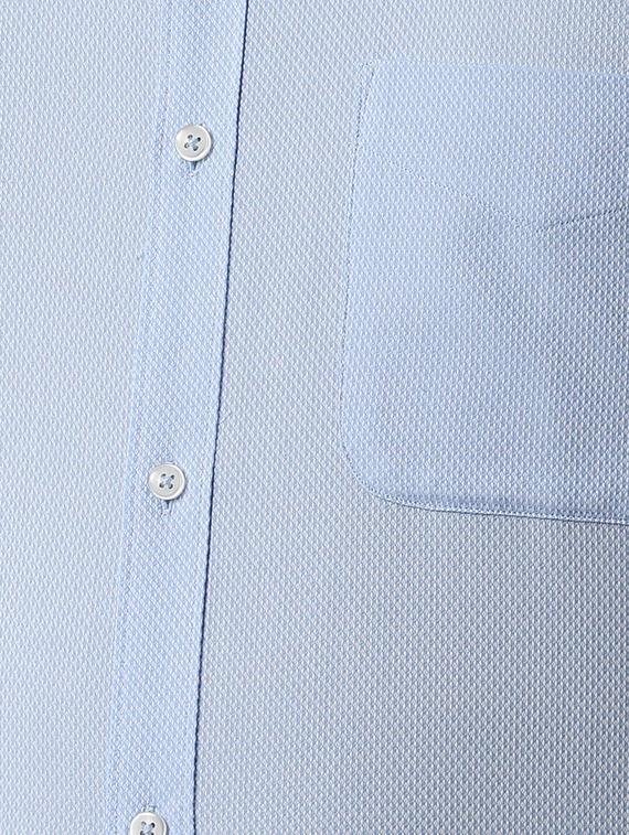blue self design formal shirt - 16496365 - Zoom Image - 5