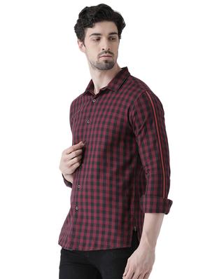 red checkered casual shirt - 16496525 - Standard Image - 2