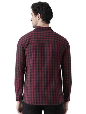 red checkered casual shirt - 16496525 - Standard Image - 3