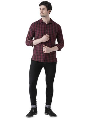 red checkered casual shirt - 16496525 - Standard Image - 4