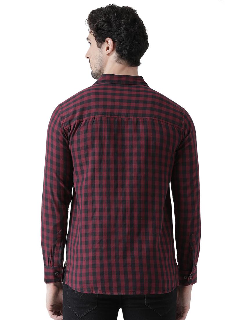 red checkered casual shirt - 16496525 - Zoom Image - 3