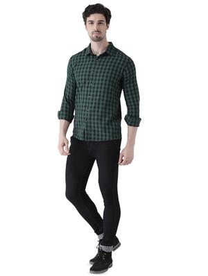 green checkered casual shirt - 16496527 - Standard Image - 4