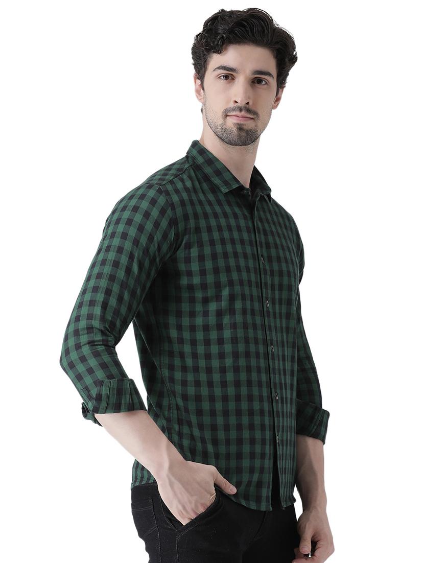 green checkered casual shirt - 16496527 - Zoom Image - 2