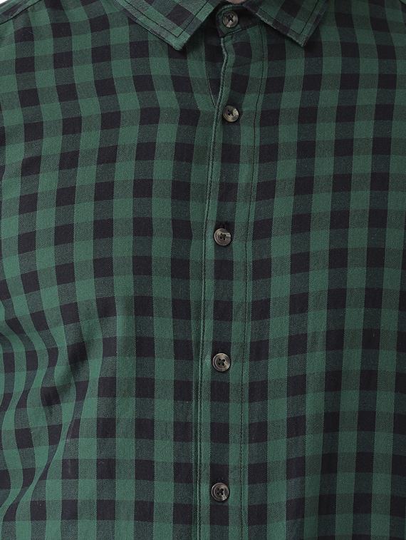 green checkered casual shirt - 16496527 - Zoom Image - 5