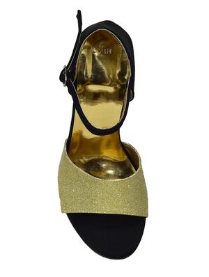 gold closed back sandals - 16496714 - Standard Image - 5