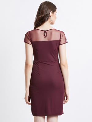 boat neck embellished bodycon dress - 16496880 - Standard Image - 3