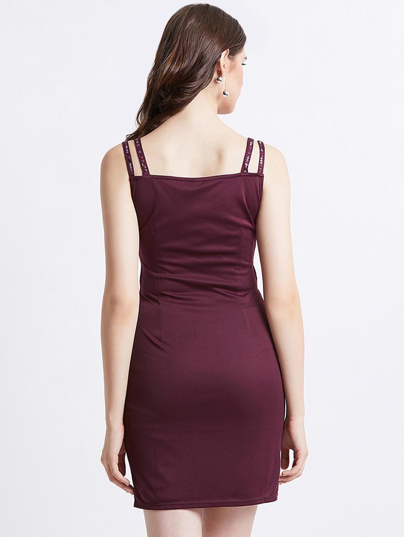 embellished detail bodycon dress - 16496883 - Zoom Image - 3