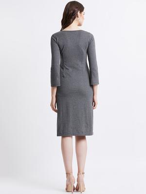 boat neck embellished sheath dress - 16496885 - Standard Image - 3
