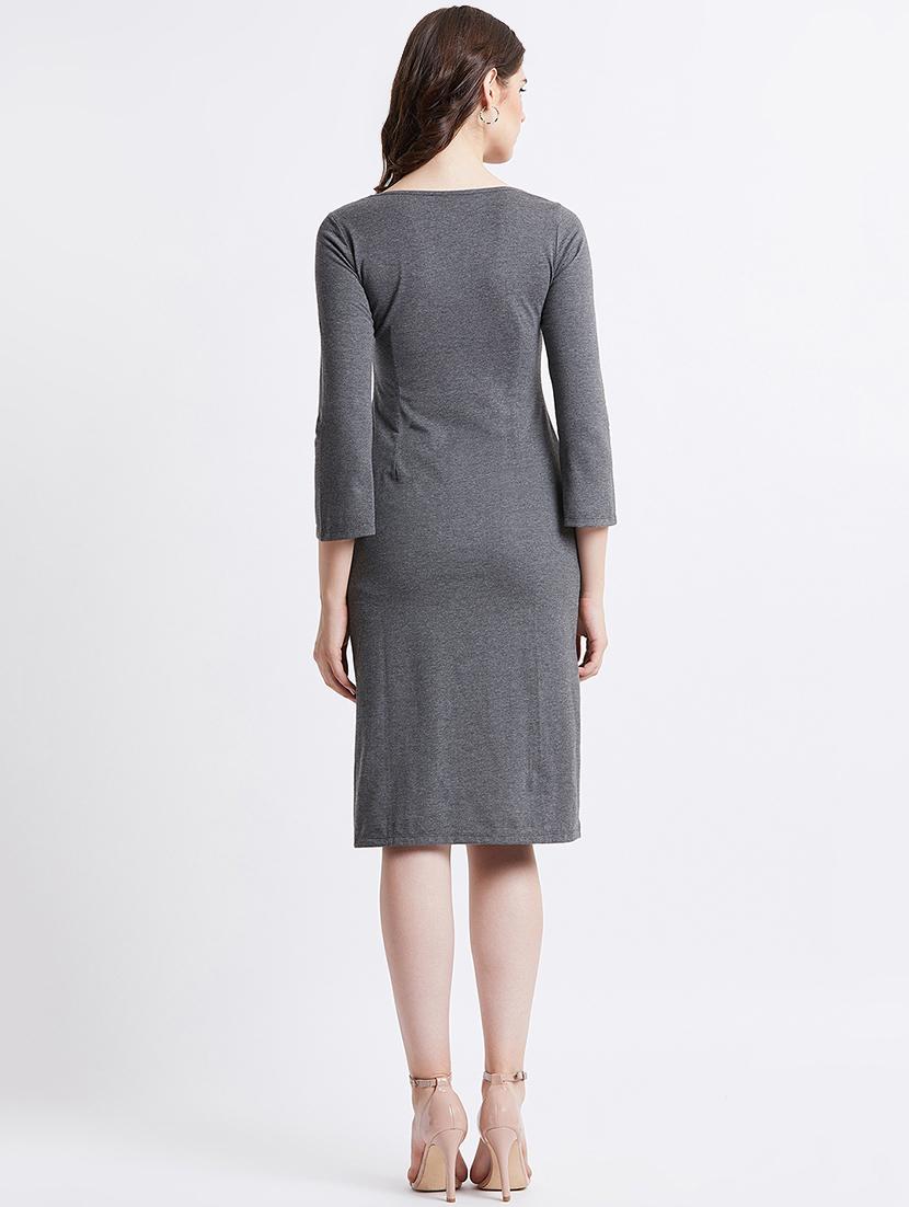 boat neck embellished sheath dress - 16496885 - Zoom Image - 3