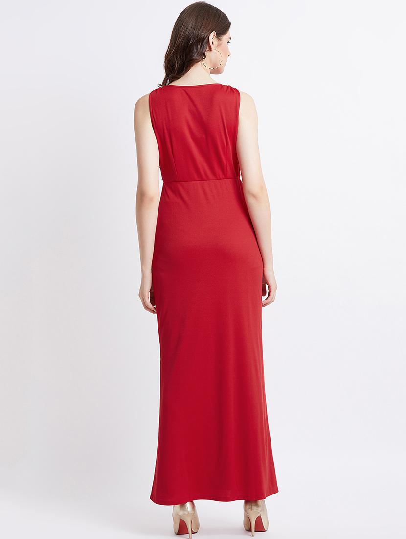 embellished yoke maxi dress - 16496886 - Zoom Image - 3