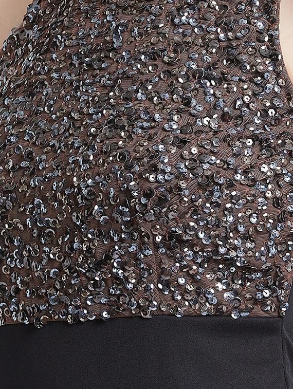 boat neck embellished yoke bodycon dress - 16496887 - Zoom Image - 5