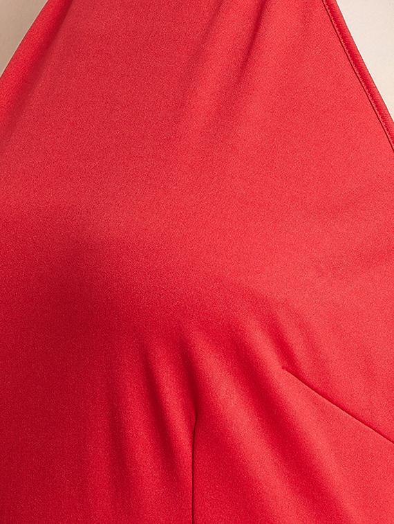 halter neck embellished detail a-line dress - 16496888 - Zoom Image - 5