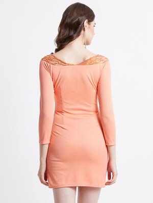embellished boat neck bodycon dress - 16496894 - Standard Image - 3